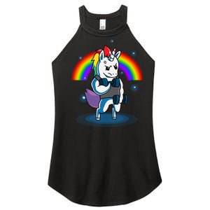 Gym Unicorn Weightlifting Women's Perfect Tri Rocker Tank