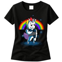 Gym Unicorn Weightlifting Womens T-Shirt