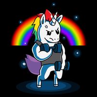 Gym Unicorn Weightlifting Womens T-Shirt