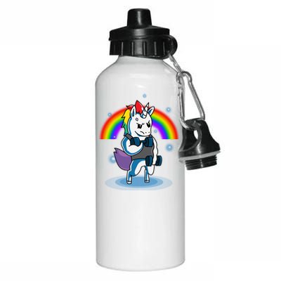 Gym Unicorn Weightlifting Aluminum Water Bottle 