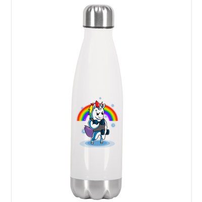 Gym Unicorn Weightlifting Stainless Steel Insulated Water Bottle