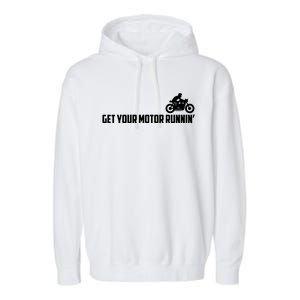 Get Your Motor Running Garment-Dyed Fleece Hoodie