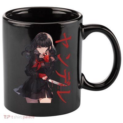 Gesugao Yandere Manga Anime Girl Character 11oz C Handle Ceramic Mug