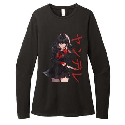 Gesugao Yandere Manga Anime Girl Character Womens CVC Long Sleeve Shirt