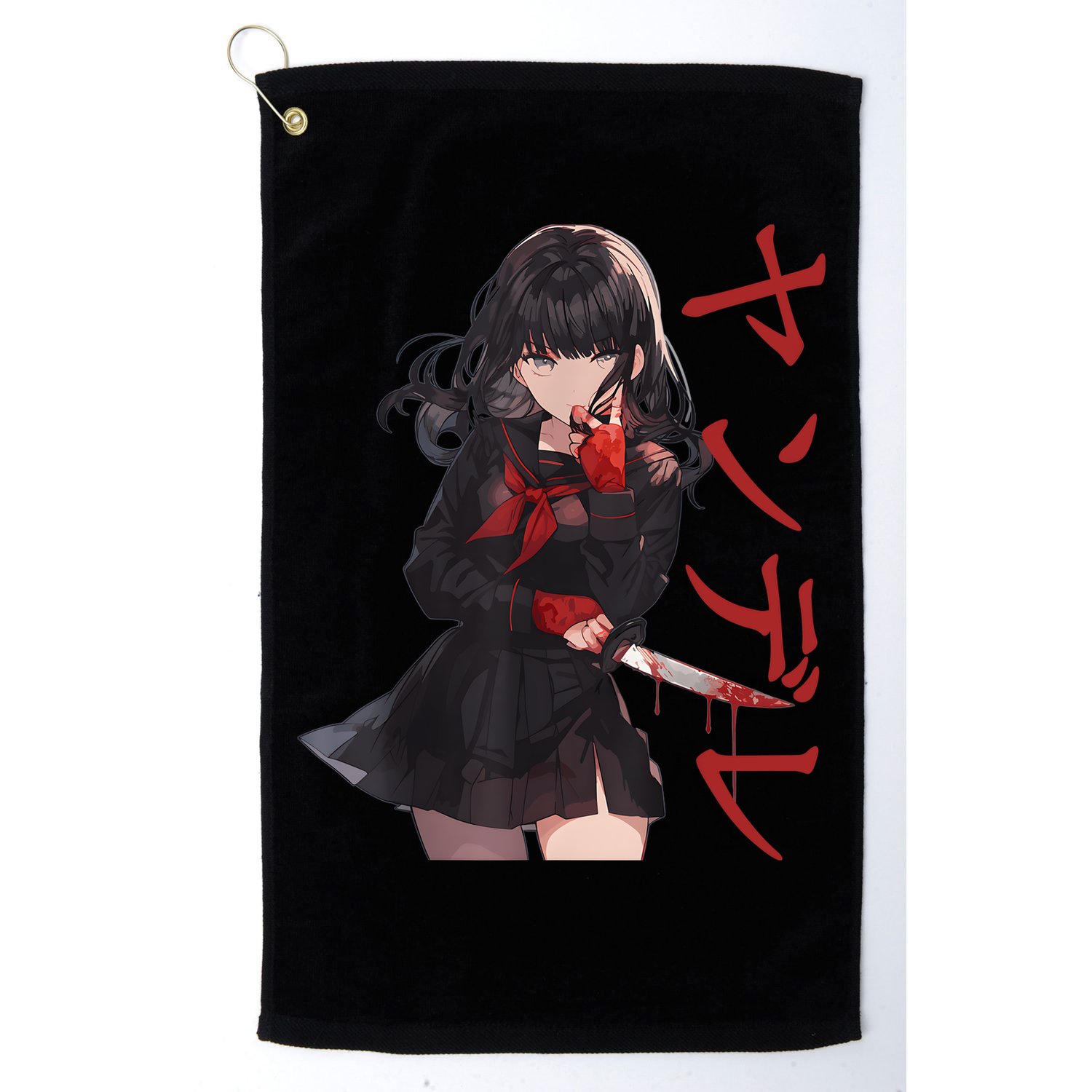 Gesugao Yandere Manga Anime Girl Character Golf Towel