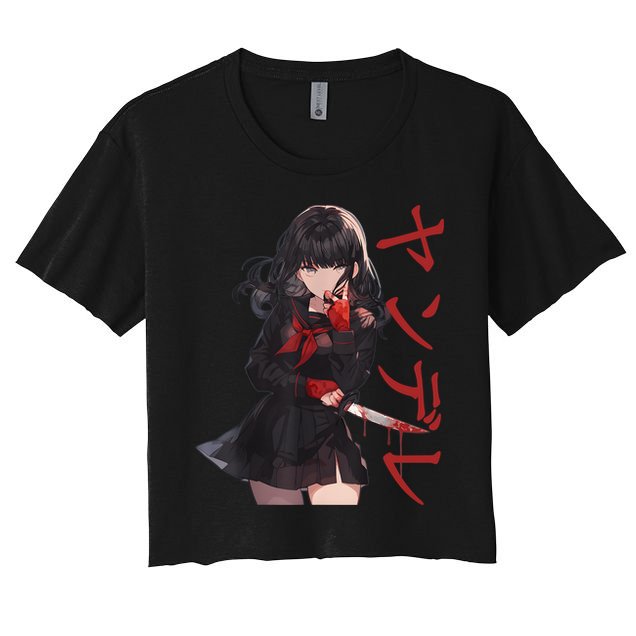Gesugao Yandere Manga Anime Girl Character Crop Top