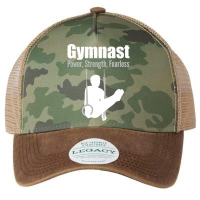 Gymnast Power Strength Fearless Legacy Tie Dye Trucker Hat