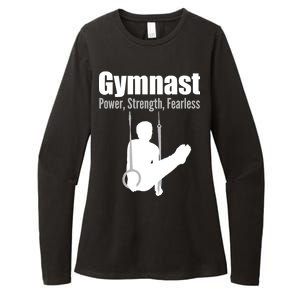 Gymnast Power Strength Fearless Womens CVC Long Sleeve Shirt