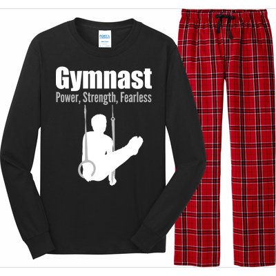 Gymnast Power Strength Fearless Long Sleeve Pajama Set