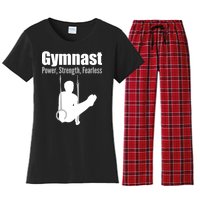 Gymnast Power Strength Fearless Women's Flannel Pajama Set