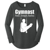 Gymnast Power Strength Fearless Women's Perfect Tri Tunic Long Sleeve Shirt