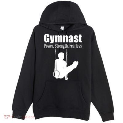 Gymnast Power Strength Fearless Premium Pullover Hoodie