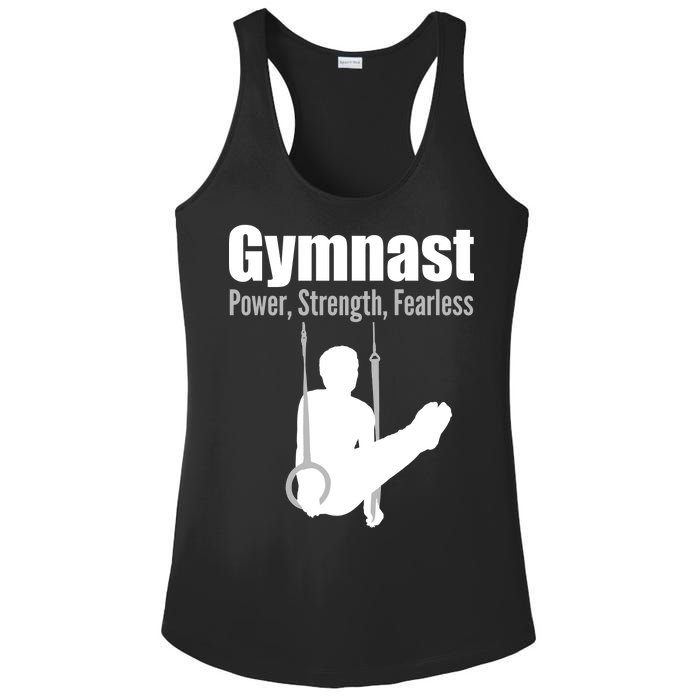 Gymnast Power Strength Fearless Ladies PosiCharge Competitor Racerback Tank