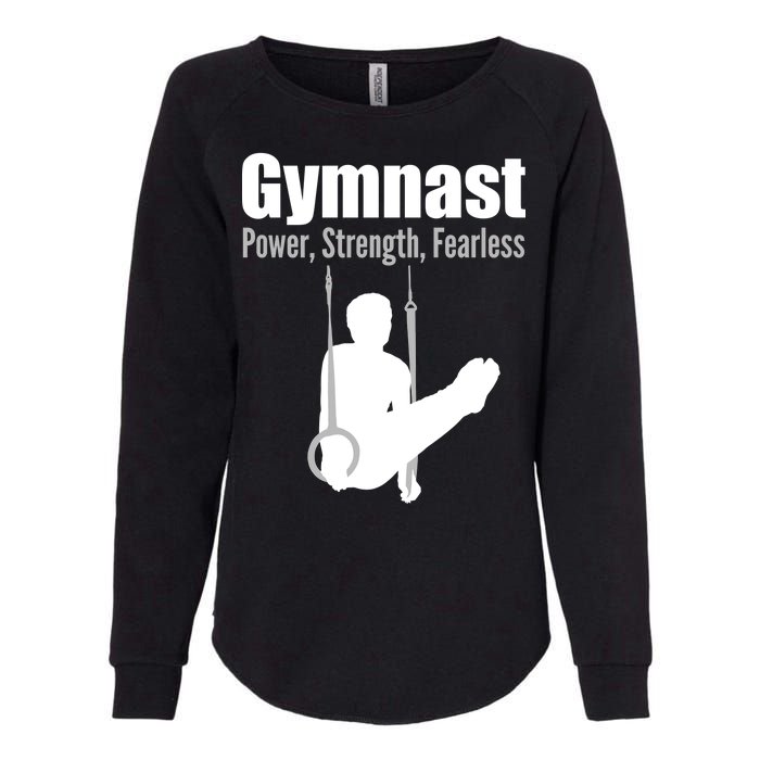 Gymnast Power Strength Fearless Womens California Wash Sweatshirt