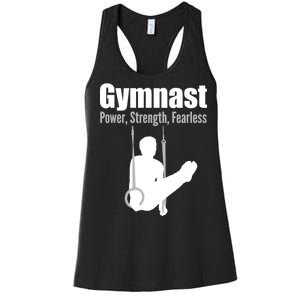 Gymnast Power Strength Fearless Women's Racerback Tank