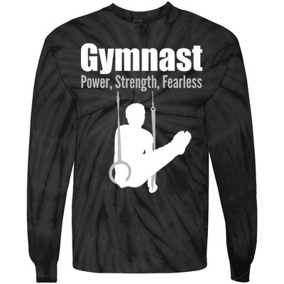 Gymnast Power Strength Fearless Tie-Dye Long Sleeve Shirt