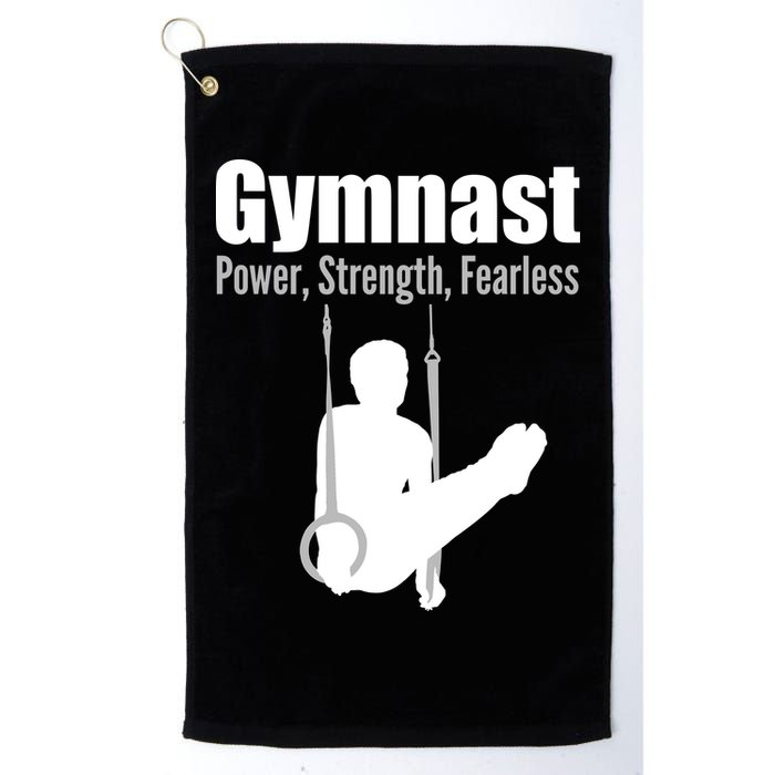 Gymnast Power Strength Fearless Golf Towel