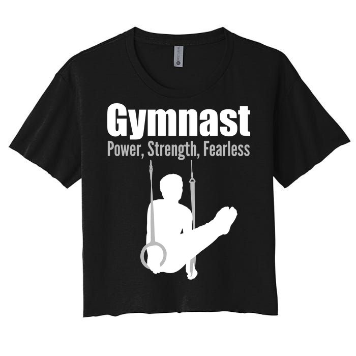 Gymnast Power Strength Fearless Women's Crop Top Tee