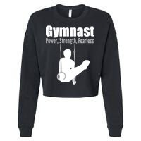 Gymnast Power Strength Fearless Cropped Pullover Crew