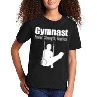 Gymnast Power Strength Fearless Kids T-Shirt