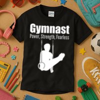 Gymnast Power Strength Fearless Kids T-Shirt
