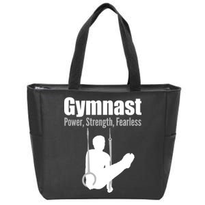 Gymnast Power Strength Fearless Zip Tote Bag