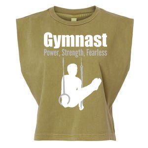 Gymnast Power Strength Fearless Garment-Dyed Women's Muscle Tee