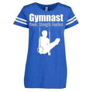 Gymnast Power Strength Fearless Enza Ladies Jersey Football T-Shirt