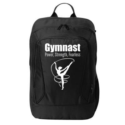 Gymnast Power Strength Fearless Rhythmic Gymnastics City Backpack