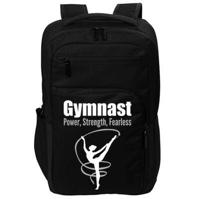 Gymnast Power Strength Fearless Rhythmic Gymnastics Impact Tech Backpack