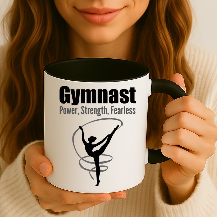 Gymnast Power Strength Fearless Rhythmic Gymnastics Mug