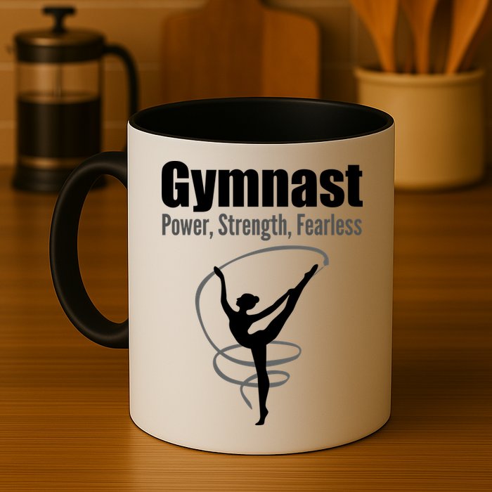 Gymnast Power Strength Fearless Rhythmic Gymnastics Mug