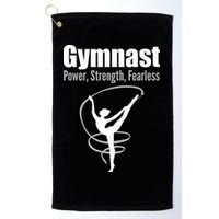 Gymnast Power Strength Fearless Rhythmic Gymnastics Golf Towel