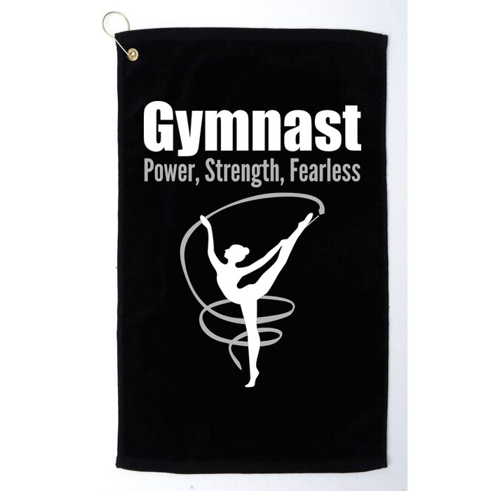 Gymnast Power Strength Fearless Rhythmic Gymnastics Golf Towel