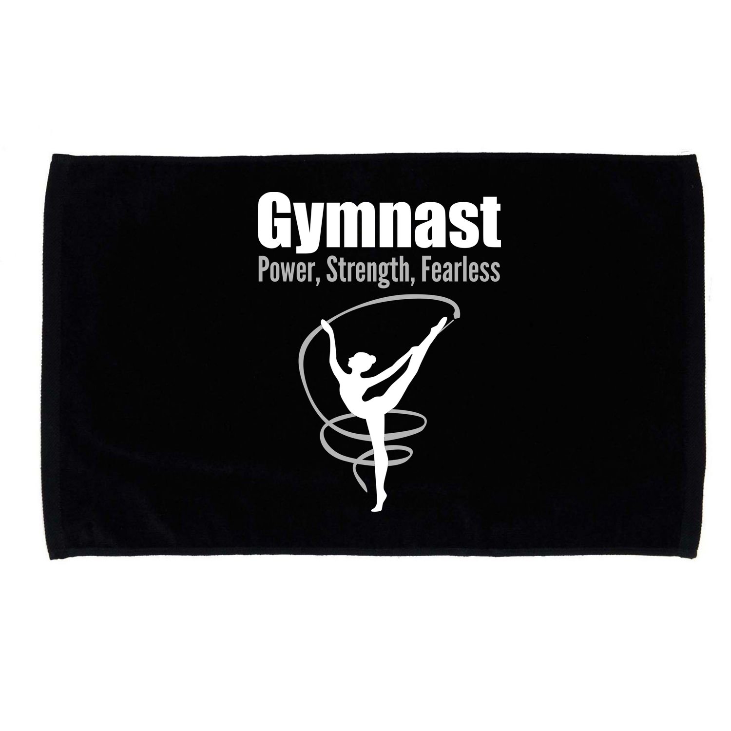 Gymnast Power Strength Fearless Rhythmic Gymnastics Microfiber Hand Towel