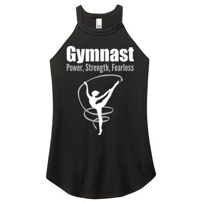 Gymnast Power Strength Fearless Rhythmic Gymnastics Women's Perfect Tri Rocker Tank