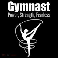 Gymnast Power Strength Fearless Rhythmic Gymnastics Zip Tote Bag