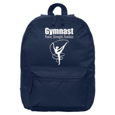 Gymnast Power Strength Fearless Rhythmic Gymnastics 16 in Basic Backpack