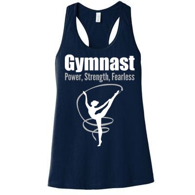 Gymnast Power Strength Fearless Rhythmic Gymnastics Women's Racerback Tank