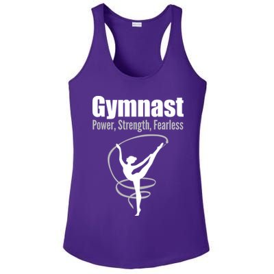 Gymnast Power Strength Fearless Rhythmic Gymnastics Ladies PosiCharge Competitor Racerback Tank