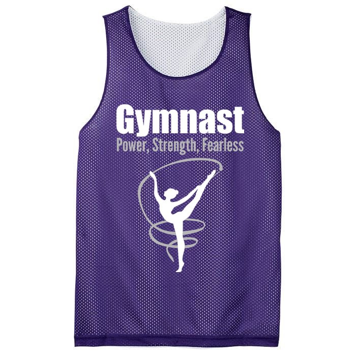 Gymnast Power Strength Fearless Rhythmic Gymnastics Mesh Reversible Basketball Jersey Tank
