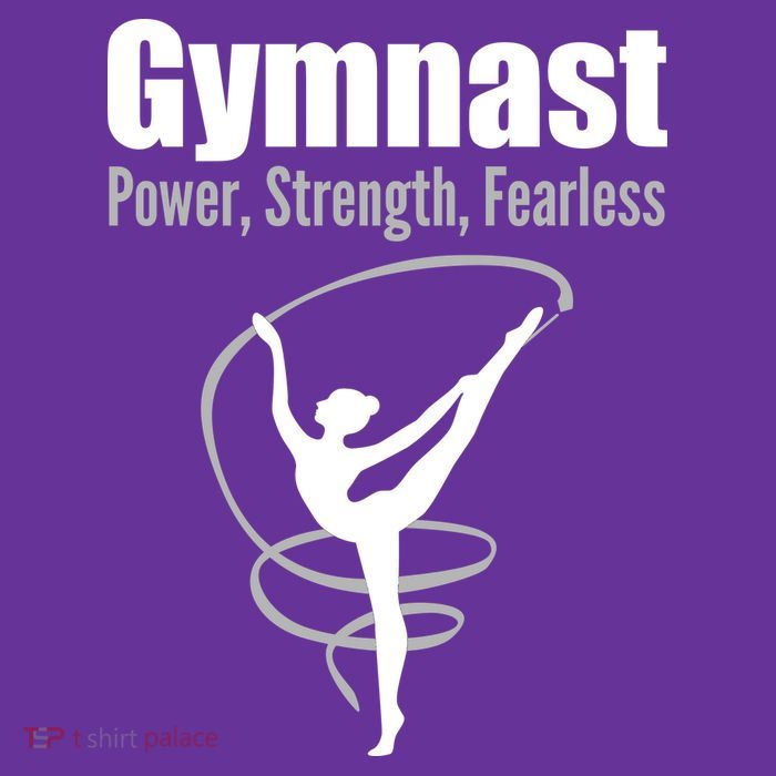 Gymnast Power Strength Fearless Rhythmic Gymnastics Kids T-Shirt