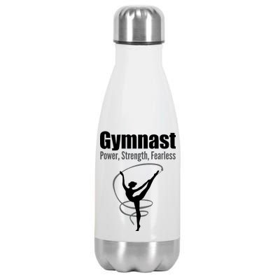 Gymnast Power Strength Fearless Rhythmic Gymnastics Stainless Steel Insulated Water Bottle