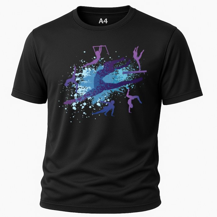 Gymnast Silhouettes  Cooling Performance Crew T-Shirt