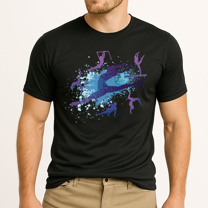 Gymnast Silhouettes  Cooling Performance Crew T-Shirt