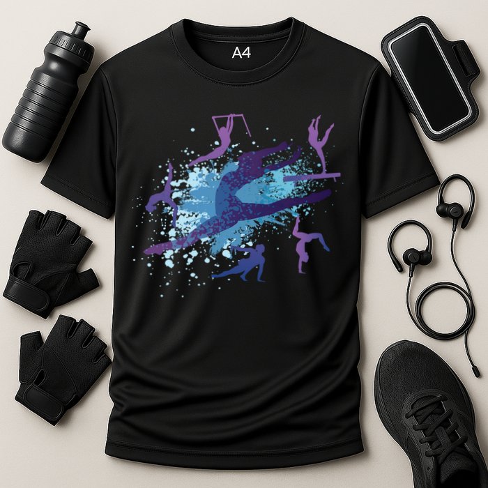 Gymnast Silhouettes  Cooling Performance Crew T-Shirt