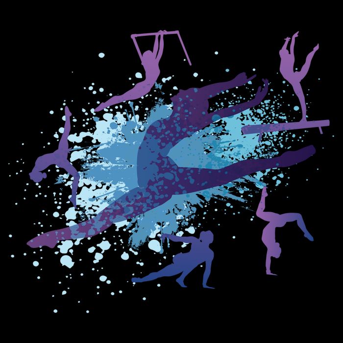 Gymnast Silhouettes  Cooling Performance Crew T-Shirt
