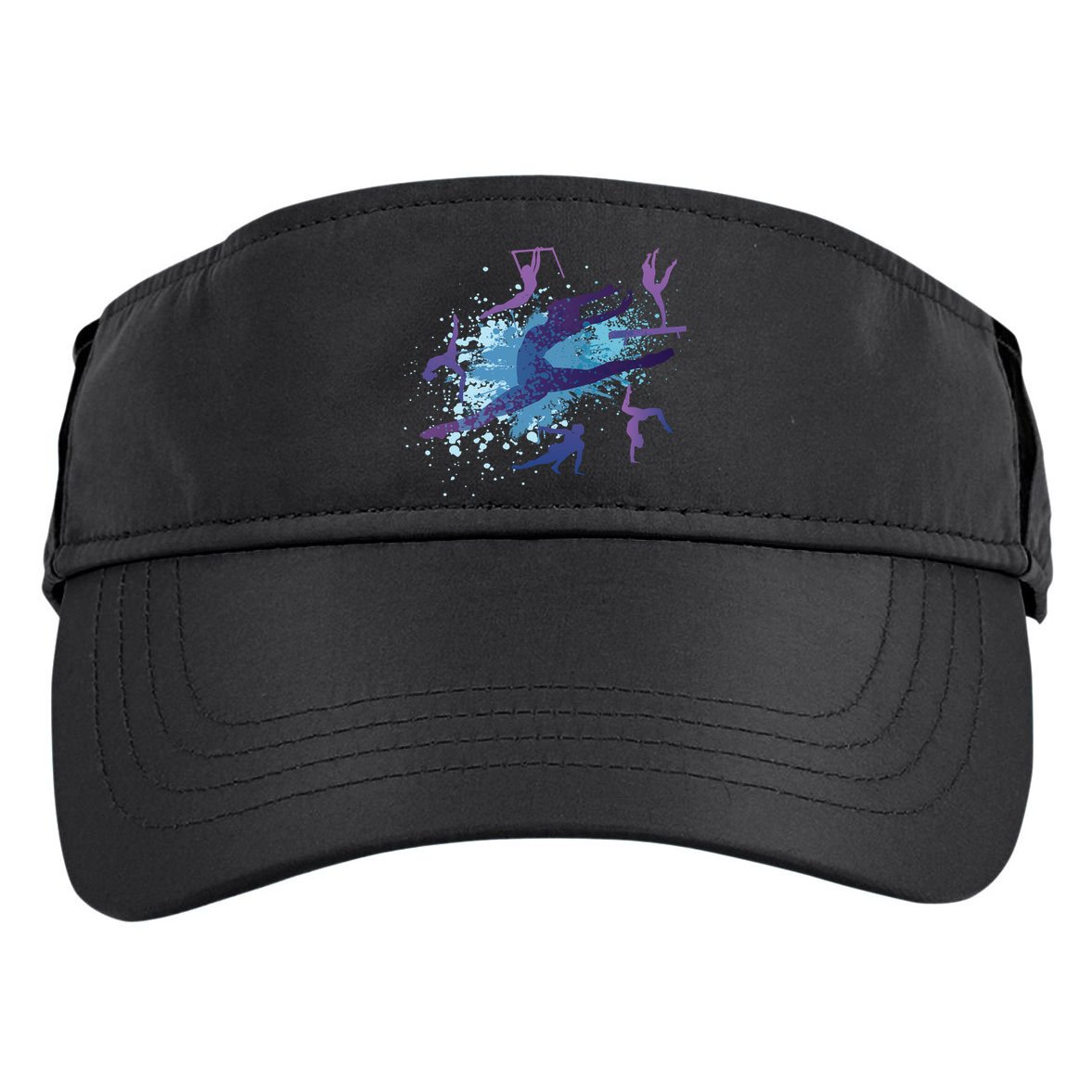 Gymnast Silhouettes  Adult Drive Performance Visor