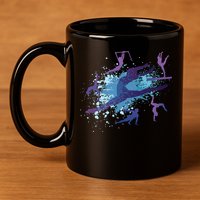 Gymnast Silhouettes  11oz C Handle Ceramic Mug