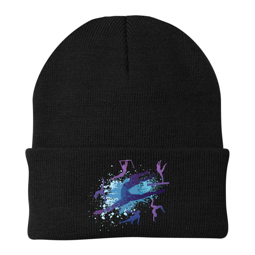 Gymnast Silhouettes  Beanie